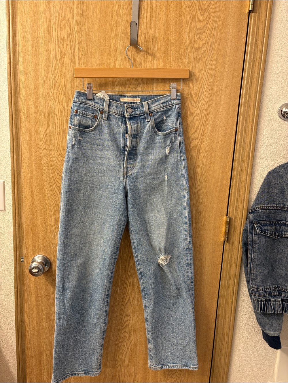 Levi's Light Blue Women's High-Rise Straight Jeans - Brand: